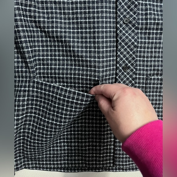 NWT - Scotch & Soda Men’s Wool Blended Shawl Collar Check Overshirt - Size L - Picture 8 of 13